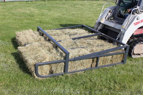 bale accumulator for skid steer|best small square bale accumulator.